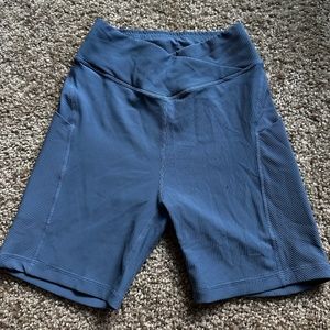 Amazon brand blue biker short size S